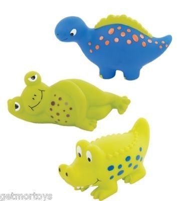 Mud Pie Animal Cracker Squirters Set of 3 Bath Toy NEW