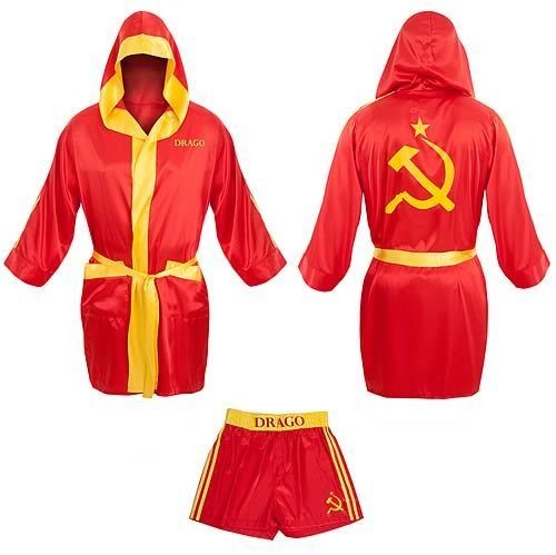 Rocky Balboa IVAN DRAGO Satin Robe with Boxer Shorts