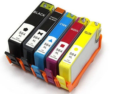 Pack HP 564XL Ink Set for HP Photosmart C209a C309a C410a C6300 