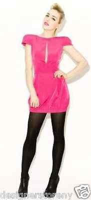 naven keyhole party dress pink tafetta