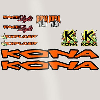 retro kona explosif 1997 97 frame decal sticker kit location