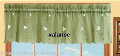 green kitchen curtains in Curtains, Drapes & Valances