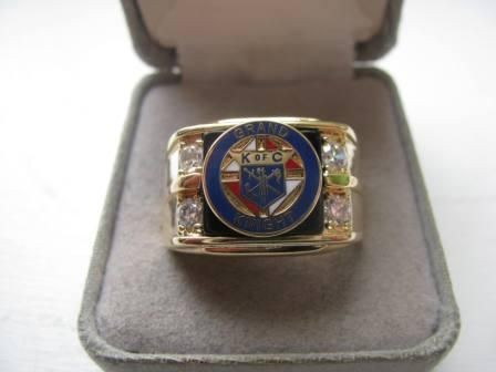 mens knights of columbus grand knight crest ring 
