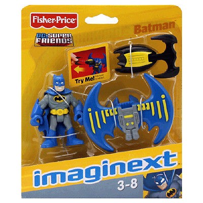 Batman Imaginext JETPACK w/ batarang figure Super Friends ships 