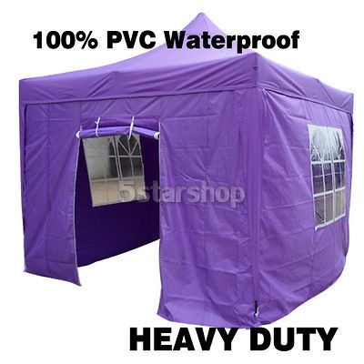 100% PVC Waterproof 10x10 PopUp Party Folding Tent Canopy Gazebo High 