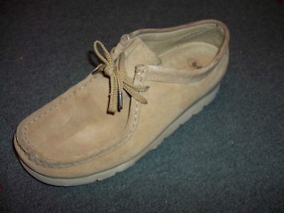 USED WU WEAR WALLABEES SIZE 9.5 SAND TAN WALLABEEZ WU TANG LEATHER RZA 