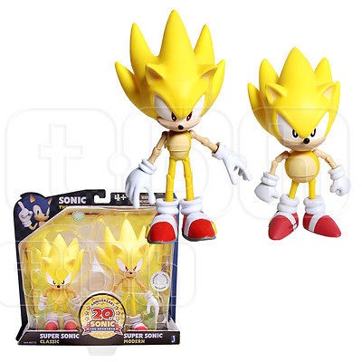   figure CLASSIC & MODERN jazwares THE HEDGEHOG through time 2 PACK