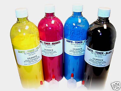 Set of 4 Toner REFILL for Xante Laser Printer Cartridges CL30,CL30HSE 