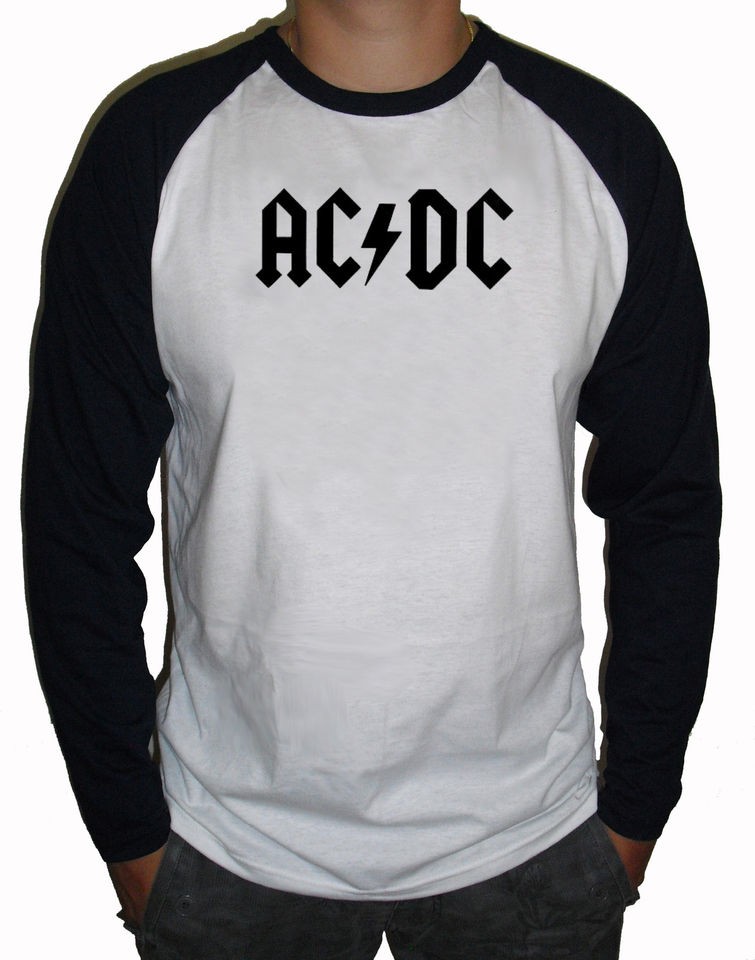 ACDC T SHIRT Baseball long sleeve White/Black