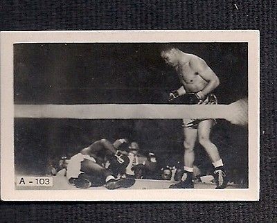 JOE LOUIS EXTREMELY RARE 1948 TABAY CARD, EX