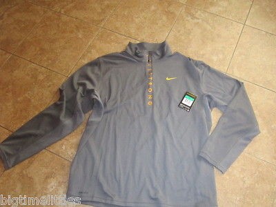 MENS NIKE LIVESTRONG DRI FIT HALF ZIP GREY L/S TRAINING TOP SzS shox 