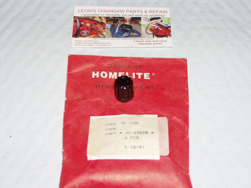 NOS Homelite/Jacobsen YT15, YT16, YT18 Tractor Fuel Shutoff Knob JA 