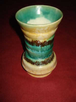 vintage deco empire ware art vase green yellow 1065 location united 