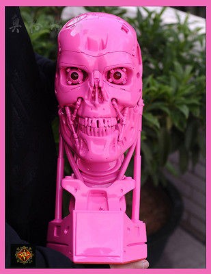 New Nice Resin Replica 11 Terminator Salvation T800 Skull Pink Glaze 