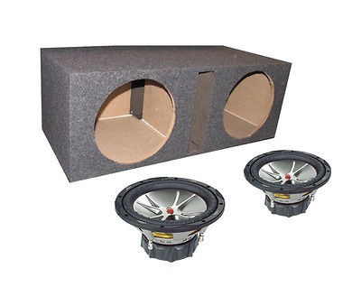 KICKER CVR12 COMPVR 12 1600W Car Audio Subwoofers + Dual 12 