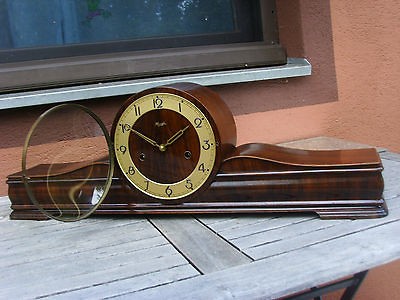 EXTREME RARE PRETTY KIENZLE MANTLE mantel CLOCK ART DECO table