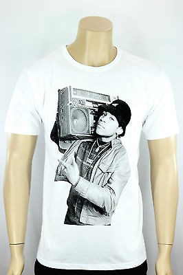 White T Shirt LL Cool J Medium M crew neck phenomenon full print 