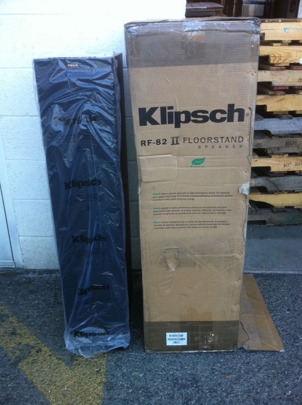 Klipsch RF 82II Floorstanding One Pair OPEN BOX Black Never USED MFR 