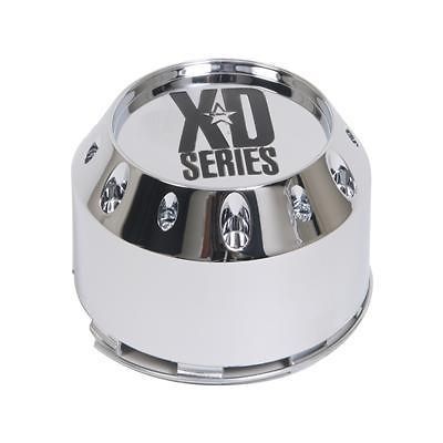 KMC XD Center Cap Plastic Chrome Snap On XD Series Logo Set of 2