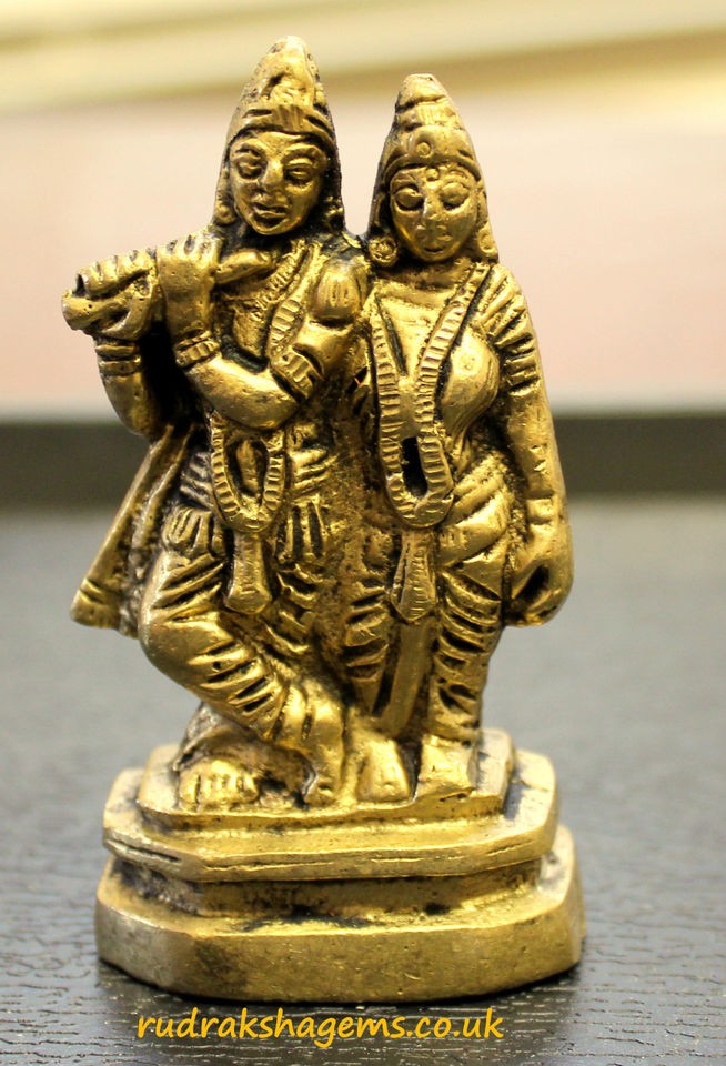 OM HINDU GOD LORD HARE KRISHNA KRISHAN KISHAN RADHA STATUE IDOL MURTI 