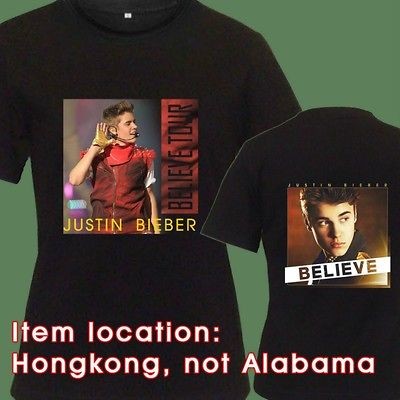 Justin Bieber Believe CD DVD Album Live Tour Date Tickets New TEE T 