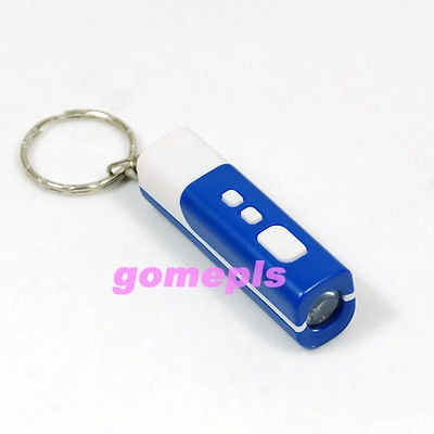 blue mini lcd projector projection time clock keychain from hong