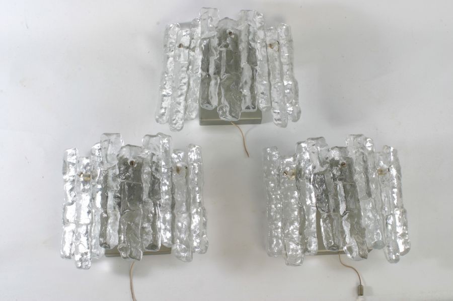 kalmar franken kg iceglas sconces 60 s design from