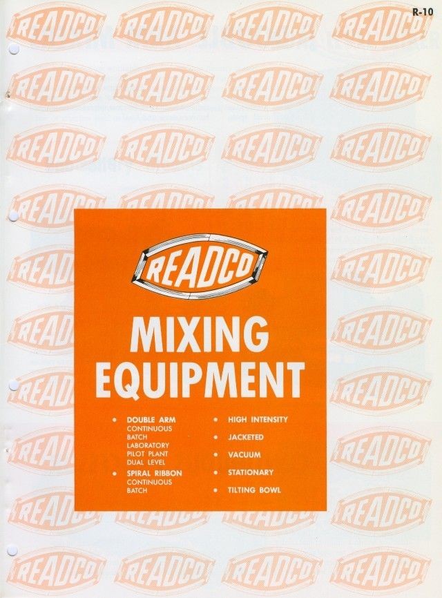   Mixing Equipment Mixers Double Arm Spiral Ribbon Lab READ c1969