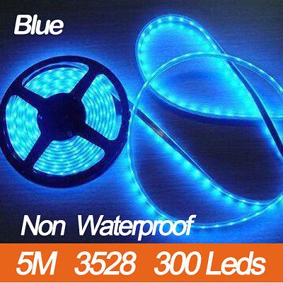 Good Cool Blue 3528 5M 300 Leds SMD Flexible Strip Strings Lights 