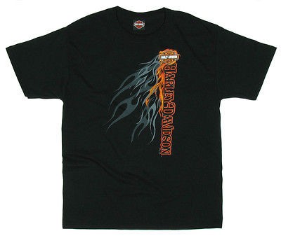 NEW MAUI HARLEY DAVIDSO​N MENS XL SIDE HARLEY BLACK T SHIRT