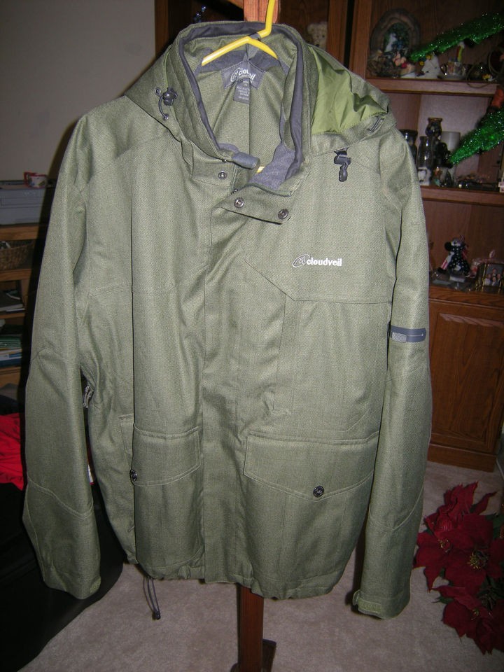 cloudveil 4 pines insulated parka men s xl nwot olive