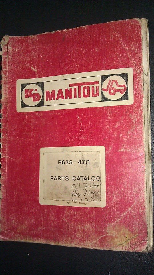 genuine manitou r635 4tc parts catalog  58