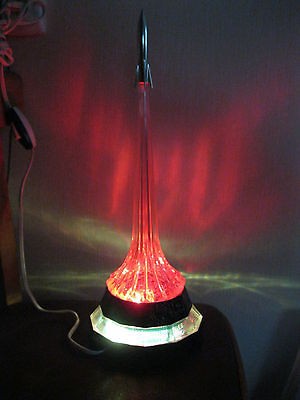 Vintage Rare Russian Night LAMP  1st Start Soviet GAGARIN Rocket 