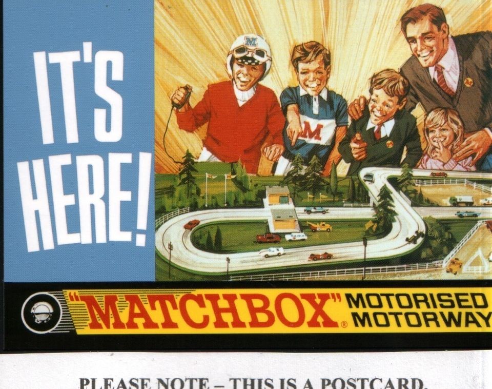 Postcard ~ Its Here Matchbox Motorised Motorway New Unused