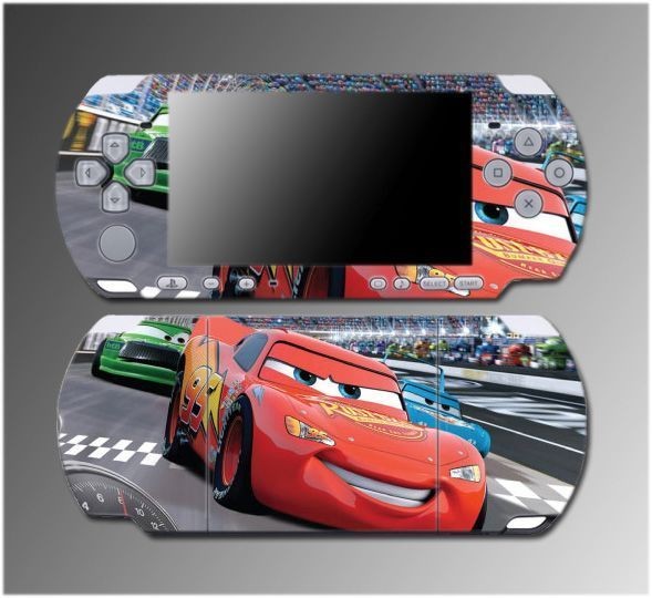 Cars 2 Racing Movie Lightning McQueen Game Skin #3 for Sony PSP Slim 