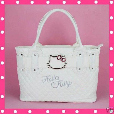   cute shopping tote leather like hand shoulder bag handbag white se0k