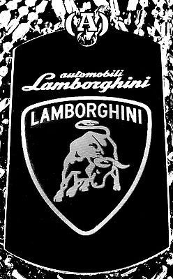 Vehicle Lamborghini Dog Tag Necklace (2 Options)