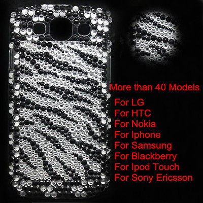   stripe Crystal Diamond Bling Hard Back Case Cover Skin FOR Cell Phone