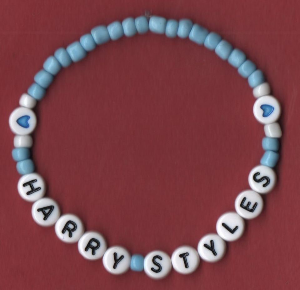 Blue custom bracelet   choose from captions available or customise 