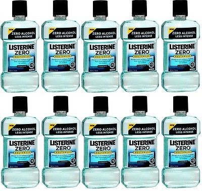 10 listerine zero clean mint mouthwash 500ml  