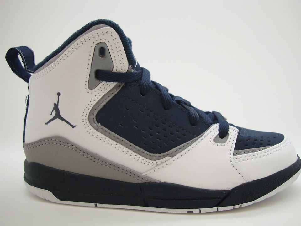 454089 402] Pre School Little Kids Air Jordan SC 2 Obsidian White 