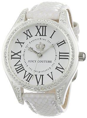   JUICY COUTURE LADIES 1900744 LIVELY WHITE LEATHER WATCH NIB MSRP $250