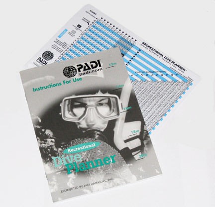   Dive Planner (RDP) Slate with booklet   libro con tabla PADI