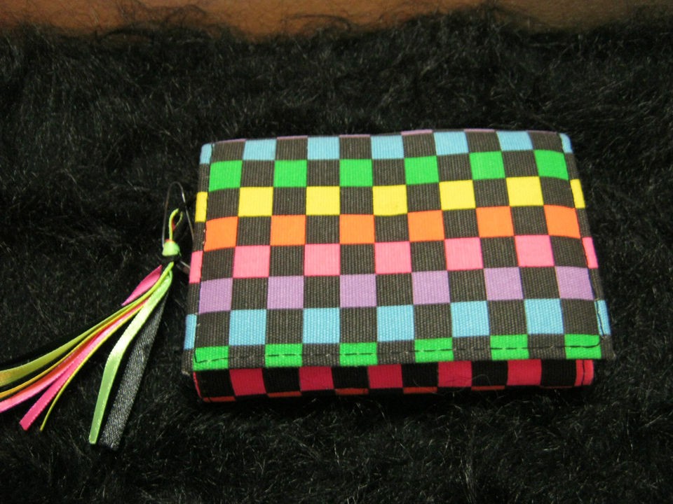 new retro checkered board printed wallet Coolstuff2chea​p bright fun 