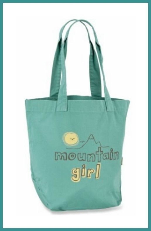 Life Is Good Mountain Girl Organic Tote Good Karma NEW NWT Soft Wash 