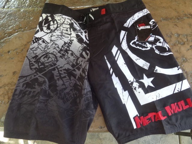 NEW Metal Mulisha Hoist Black / Red Mens Boardshorts size 34 36 