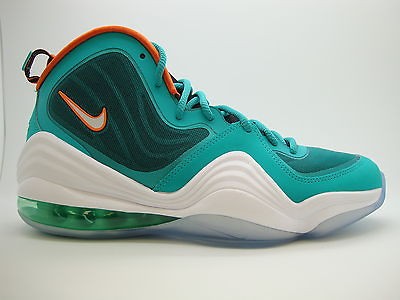   ] Mens Nike Air Penny V Miami Dolphins New Green Safety Orange QS HOH
