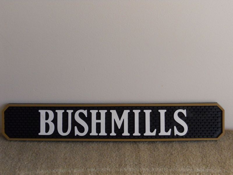 bushmills bar rail spill mat 3 1 2 x 20 1 2 inches  12 95 