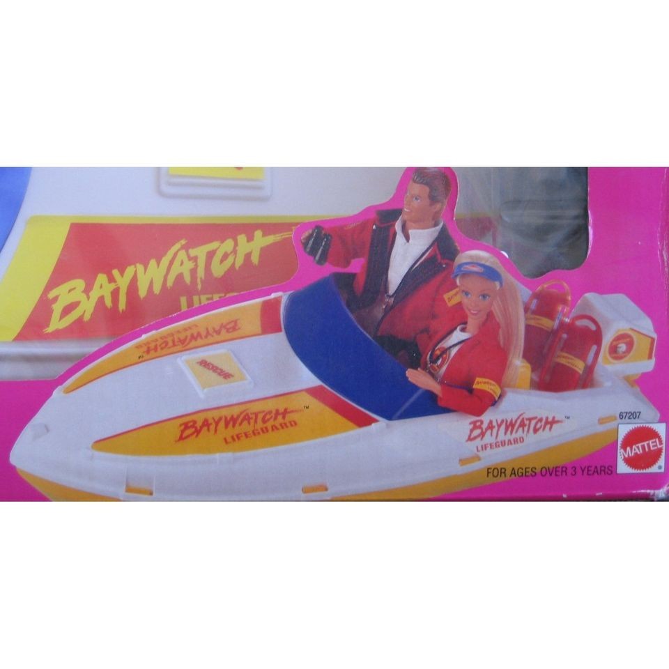 Barbie Baywatch Rescue Boat + Barbie Ken African American Barbie 3 