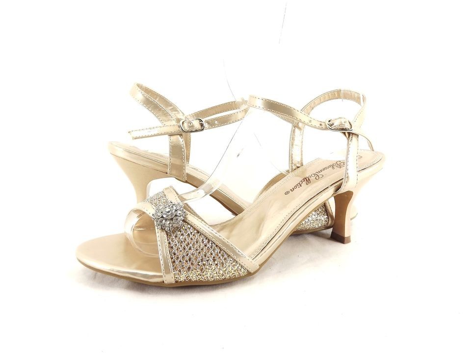 Womens Shoes BLOSSOM TRIP 118 EMBELLISHED DRESS SANDALS CHAMPAGNE 